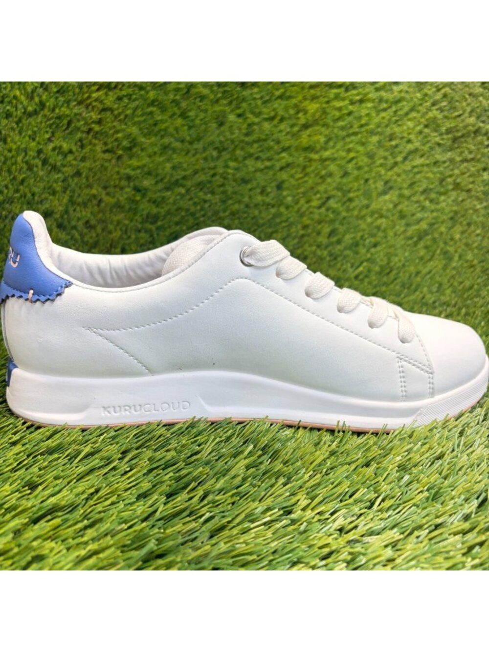 Kuru Roam Classic Court Womens Size 9.5 White Athletic Leather Shoes Sneakers - Picture 4 of 10